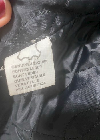 Siyah gerçek Deri Erkek Ceket 56-58 - Görsel 5