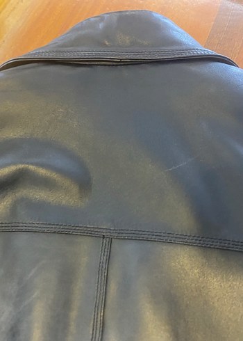 Siyah gerçek Deri Erkek Ceket 56-58 - Görsel 12
