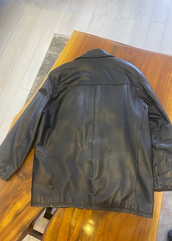 Siyah gerçek Deri Erkek Ceket 56-58 - Görsel 2