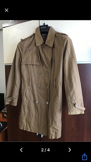 Stefanel L-xl beden arası trençkot