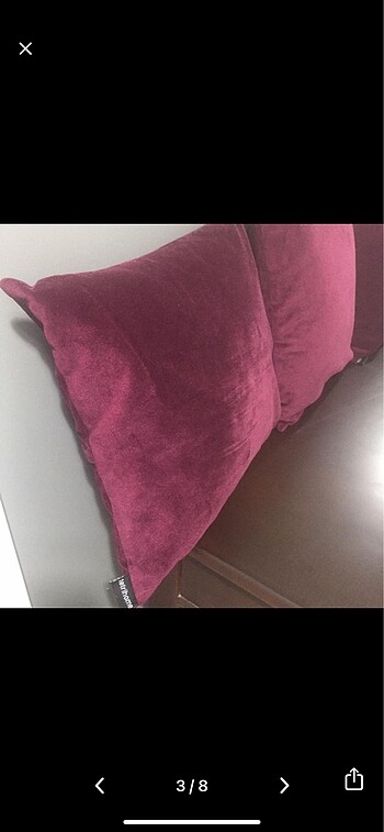 Beden Bordo yastık kılıfı