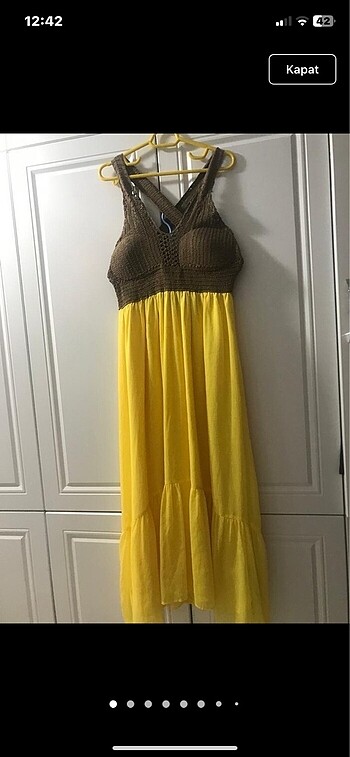 Zara uzun elbise S