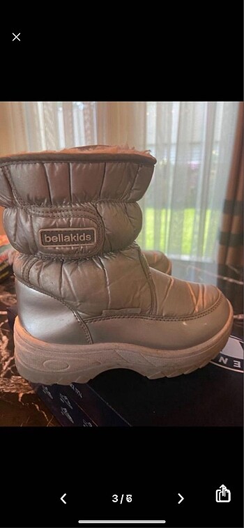 29 Beden Bella kids gümüş bot 29