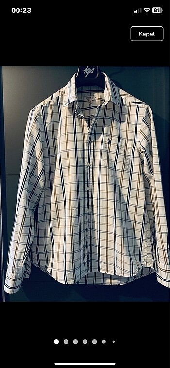 Us polo assn ekoseli gömlek M