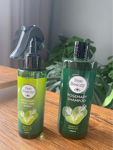 Bee Beauty biberiye şampuan ve saç bakım spreyi