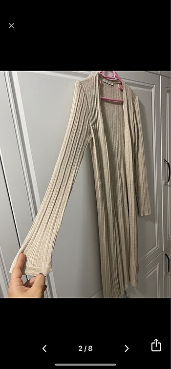 LC Waikiki LCW bej uzun hırka M