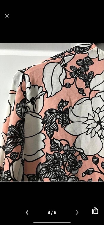 Zara desenli plaj kıyafeti S-36 - Görsel 8