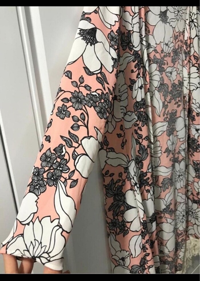 Zara desenli plaj kıyafeti S-36 - Görsel 5