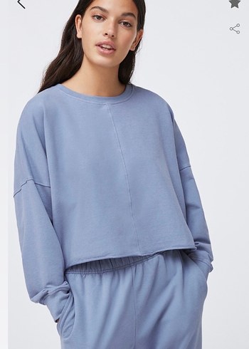 Oysho Crop Sweatshirt - Görsel 4