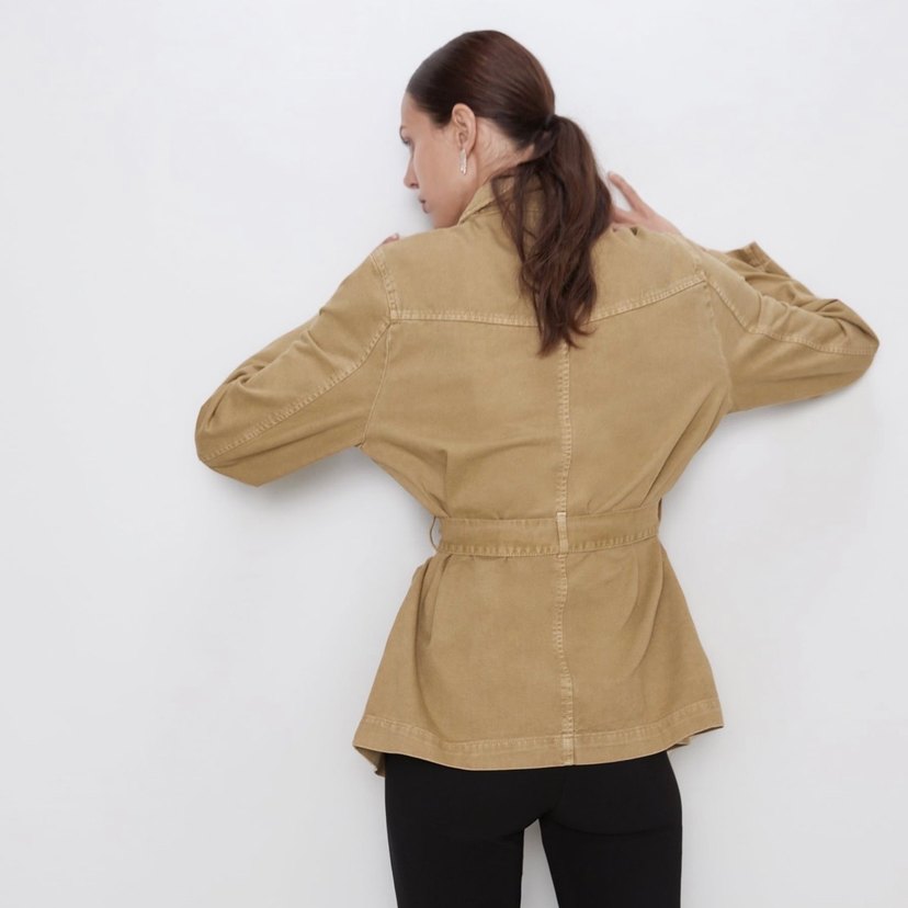 Zara kanvas ceket - Görsel 3