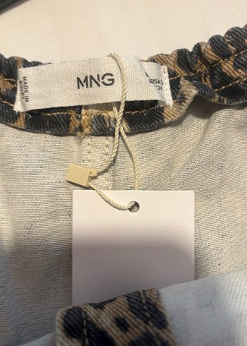 Mango Leopar Desenli Straplez Mini Büstiyer - Görsel 12