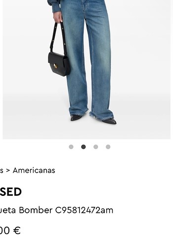 Kadın Kemerli Rahat Kesim Midi Kot Pantolon - Görsel 5