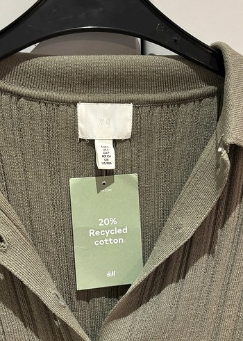 H&M lastik örgülü triko hırka - Görsel 8