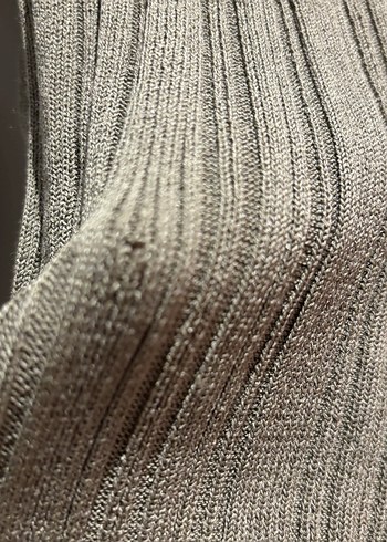 H&M lastik örgülü triko hırka - Görsel 9
