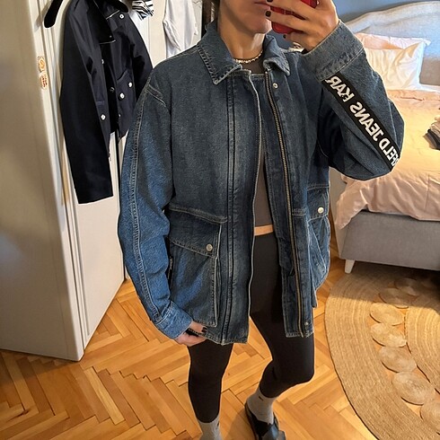 Karl Lagerfeld bomber jean ceket