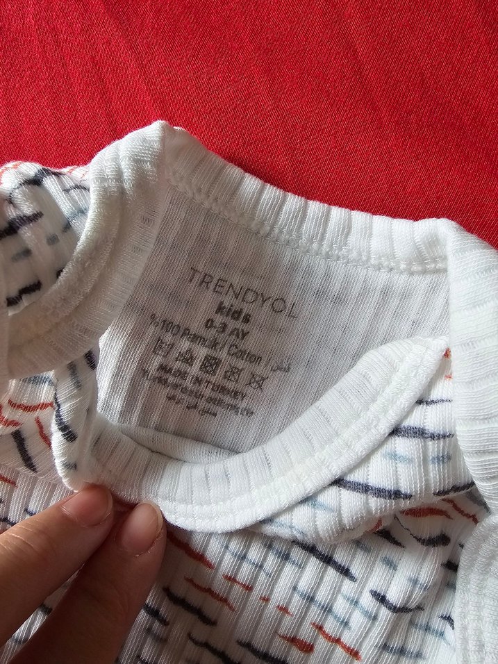 Erkek Bebek Kolsuz Pamuklu Çıtçıtlı Body - Görsel 3