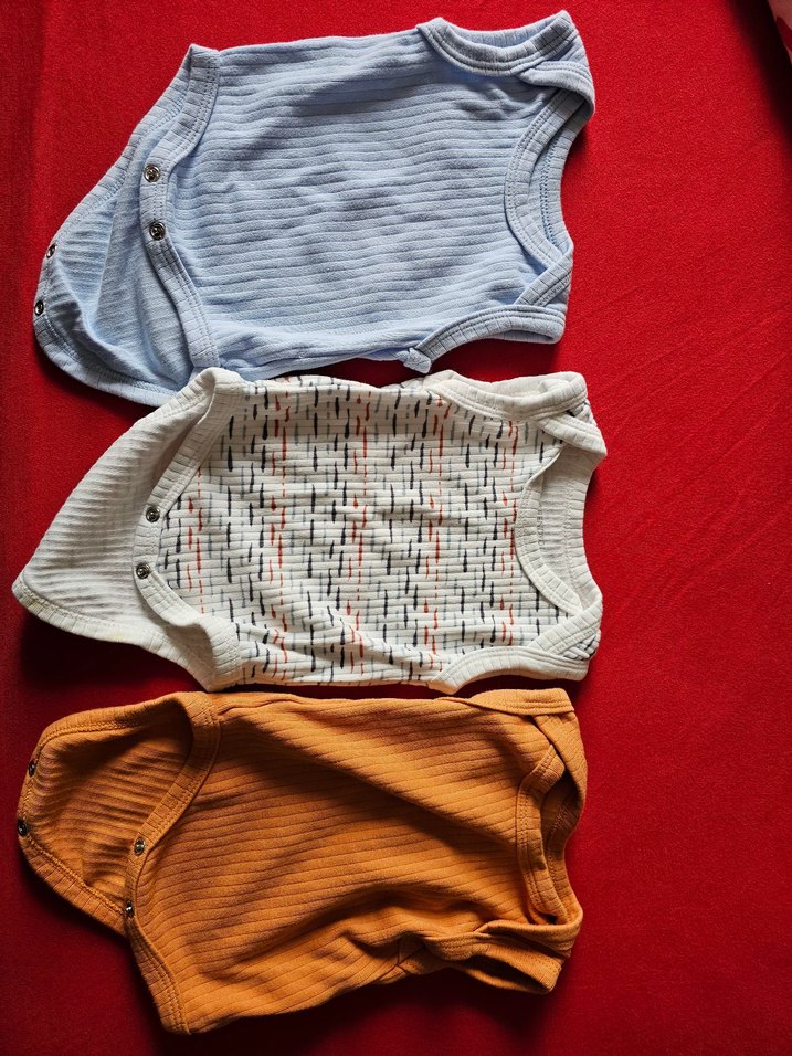 Erkek Bebek Kolsuz Pamuklu Çıtçıtlı Body - Görsel 2