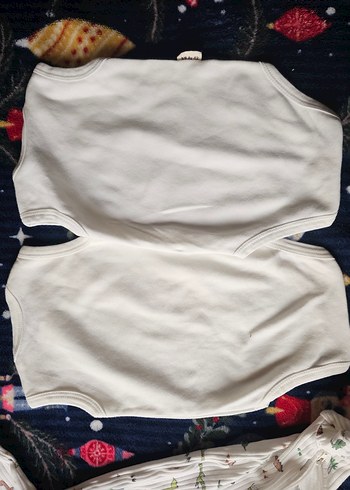 Uzun Kollu Beyaz Nakışlı Erkek Bebek Tulum - Görsel 4