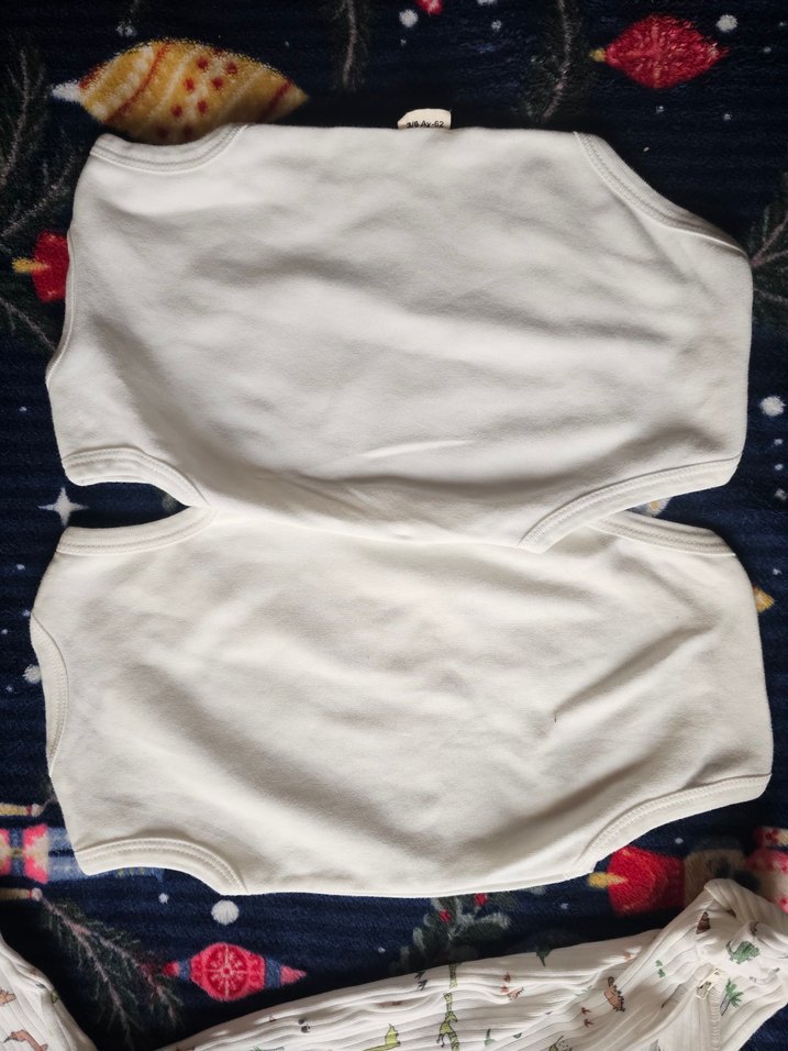 Uzun Kollu Beyaz Nakışlı Erkek Bebek Tulum - Görsel 4