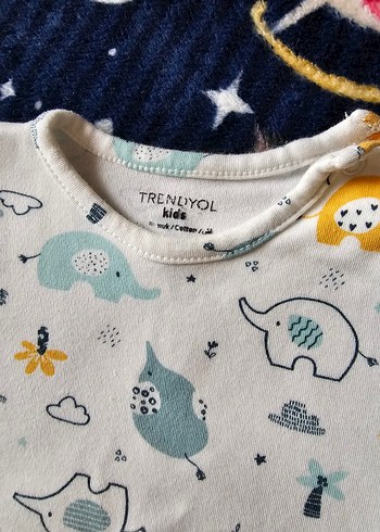 Renkli Baskılı Erkek Bebek Kısa Kollu Body - Görsel 2