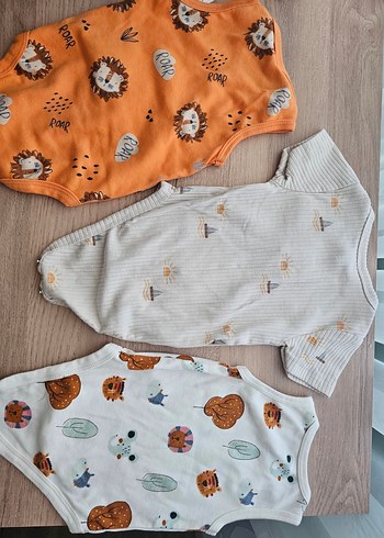 Bebek Erkek Kısa Kollu Örme Body Seti - Görsel 2