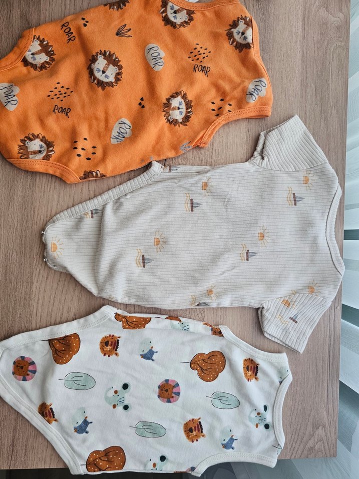 Bebek Erkek Kısa Kollu Örme Body Seti - Görsel 2