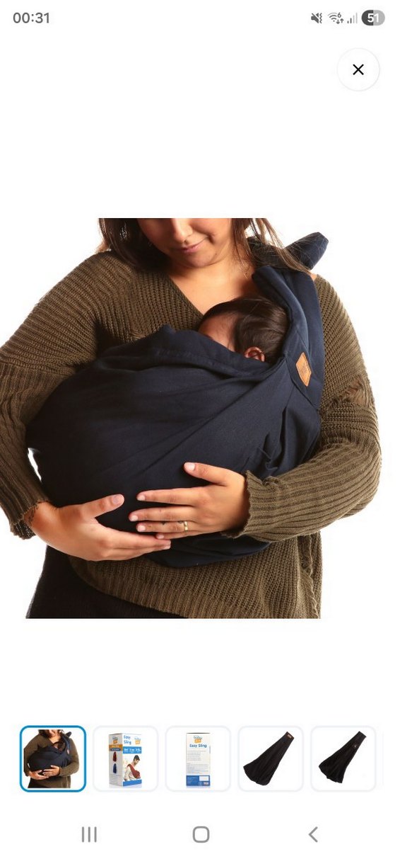 Easy Sling Çok Renkli Bebek Taşıyıcı - Görsel 5