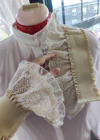 Nakışlı Bej Emzirme Korsesi - Görsel 7