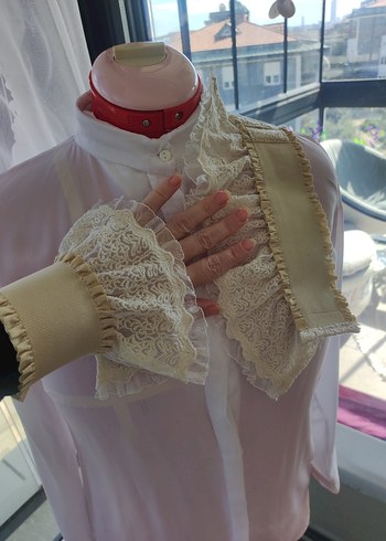 Nakışlı Bej Emzirme Korsesi - Görsel 2