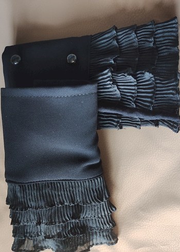 Piliseli Siyah Gotik Hamile Eteği - Görsel 2