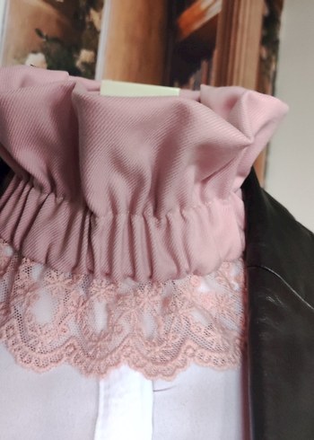 pudra Dantel Detaylı Kadın kolluk - Görsel 3