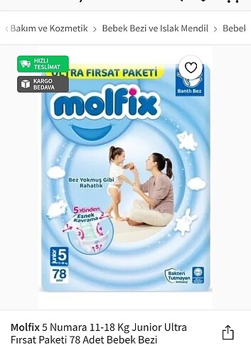 Bebek bezi molfix