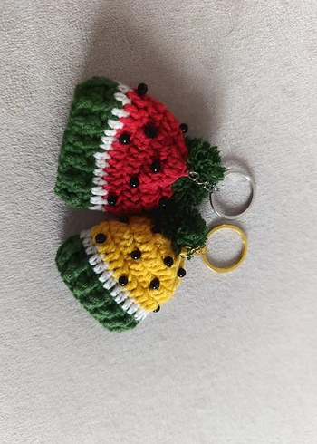 Renkli Örgü Kadın Anahtarlıklar - Görsel 3