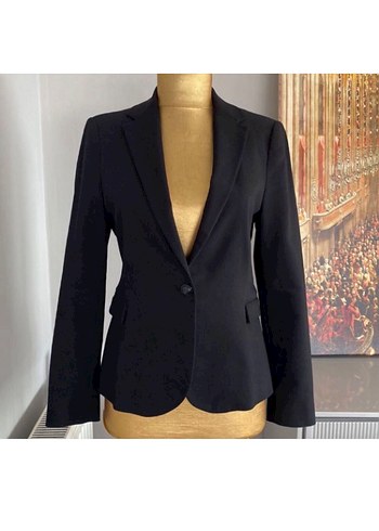 Zara Sikligin Simgesi Zara Siyah Tek Dugmeli Blazer