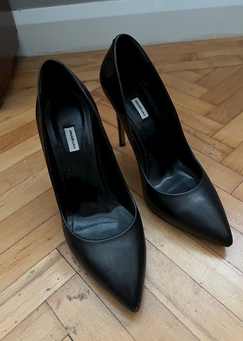 Vakkorama Vakkoroma Siyah Deri Stiletto