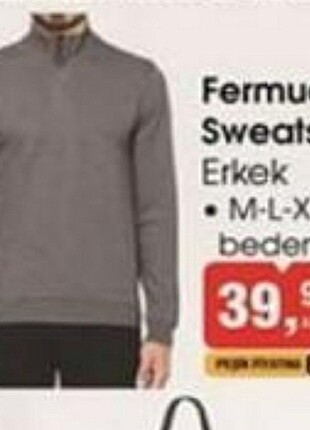 Erkek Uzun Kollu Sweatshirt