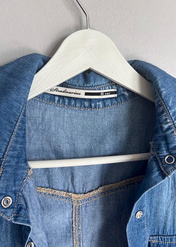 Stradivarius kot gömlek - Görsel 3