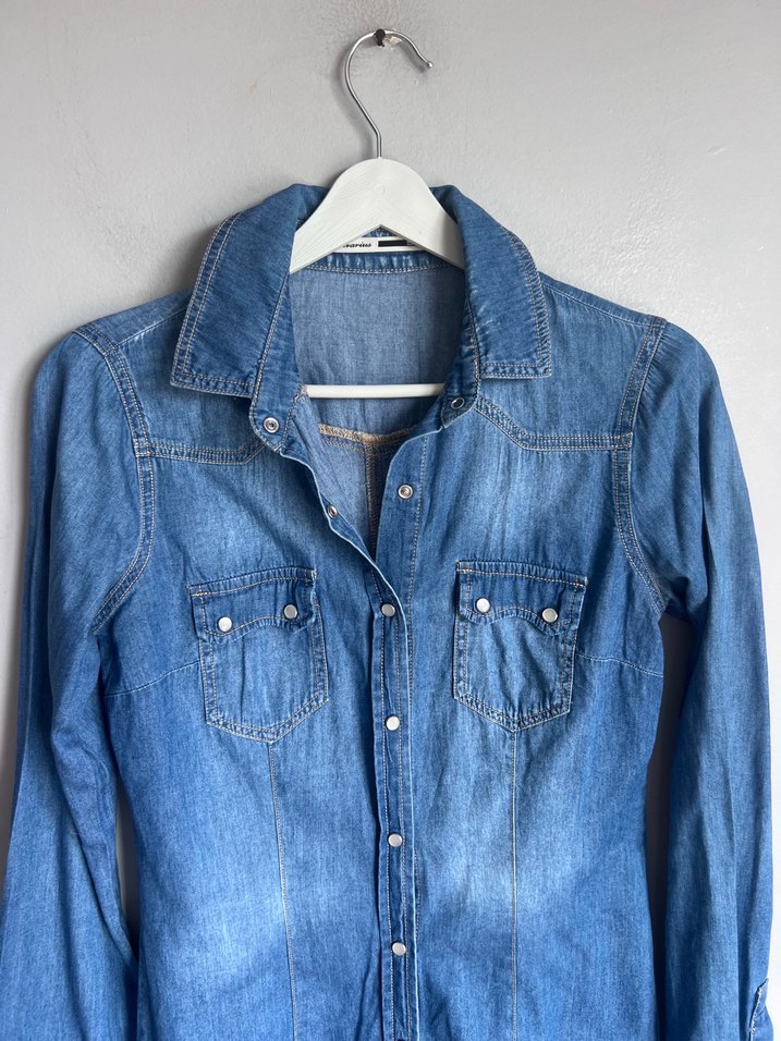 Stradivarius kot gömlek - Görsel 5