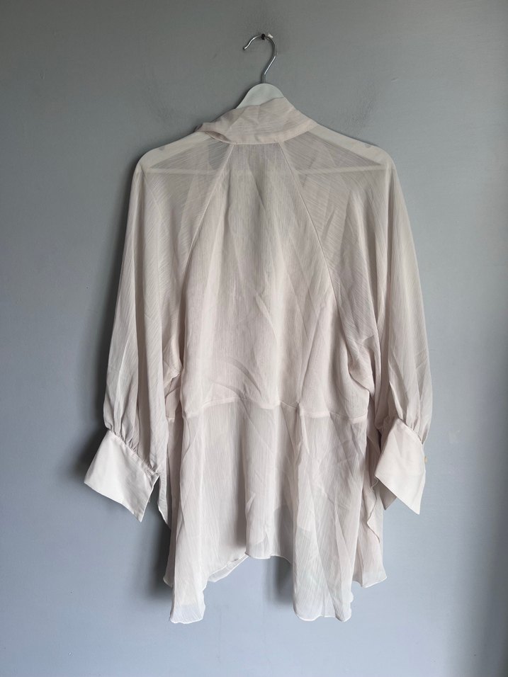 Zara şifon bluz - Görsel 4