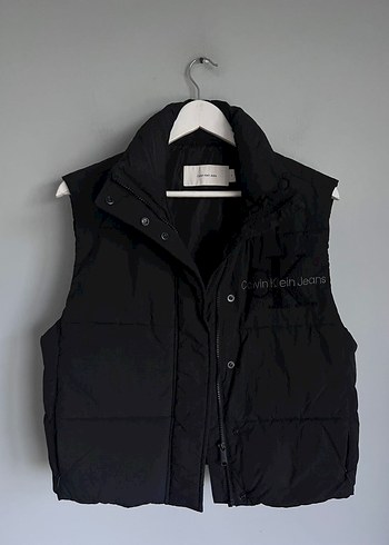 Calvin Klein Siyah Kadın Şişme Yelek - Görsel 2