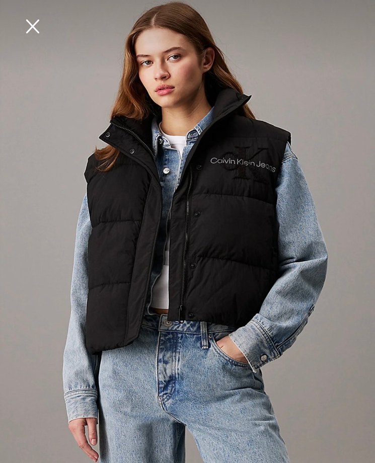 Calvin Klein Siyah Kadın Şişme Yelek - Görsel 4