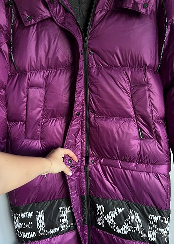 Karl Lagerfeld Yeni Uzun Kadın Kışlık Mont - Görsel 4