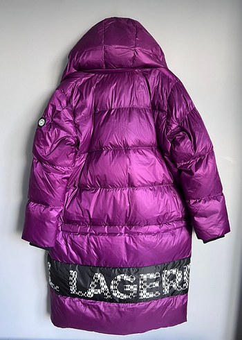 Karl Lagerfeld Yeni Uzun Kadın Kışlık Mont - Görsel 8