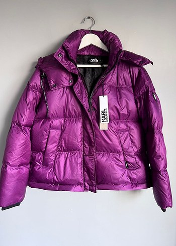 Karl Lagerfeld Yeni Uzun Kadın Kışlık Mont - Görsel 3