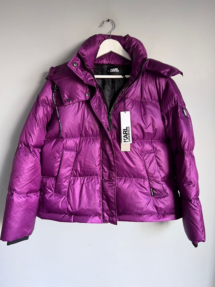 Karl Lagerfeld Yeni Uzun Kadın Kışlık Mont - Görsel 3