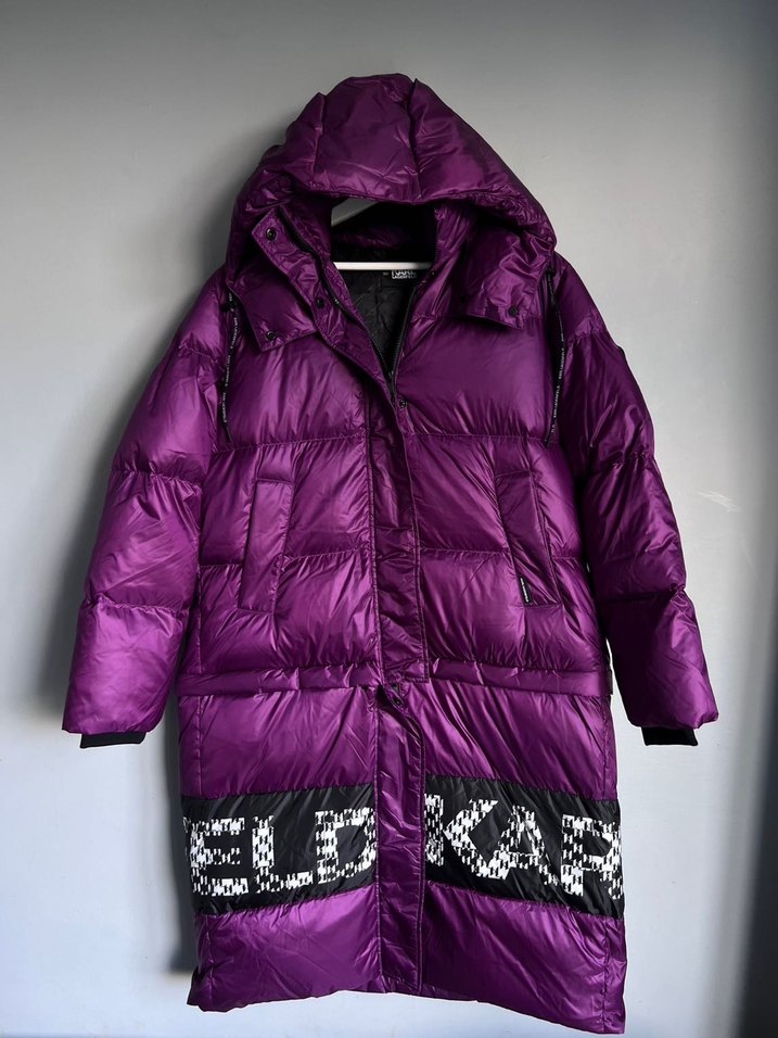 Karl Lagerfeld Yeni Uzun Kadın Kışlık Mont - Görsel 2