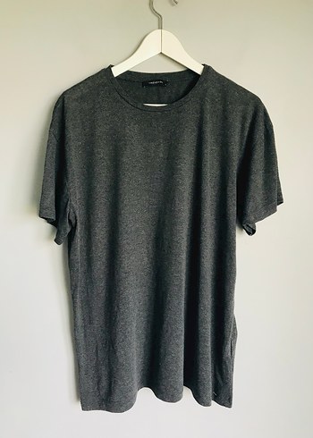 Gri Biker Baskılı Erkek Tişört - Görsel 5