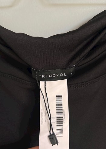 Siyah Mini Spor Tayt Çapraz Bel Detaylı - Görsel 3