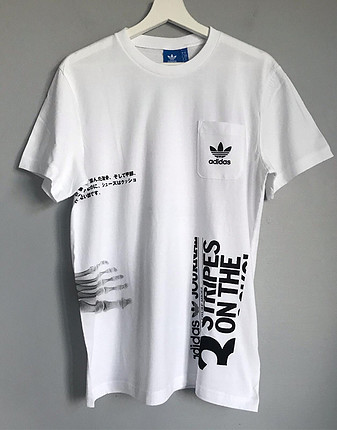 Adidas L Beyaz Yeni Tişört 