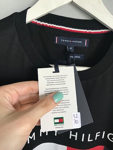 m Beden siyah Renk Tommy Hilfiger M Yeni Tişört